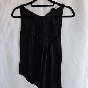 Elegant Black Lace Women's Top